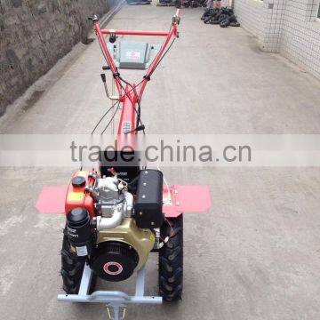 Electric Starter and Manual Starter 13hp Diesel Gear Driving Cultivator Tiller Mini Tractor Kubota