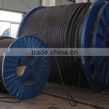 China ungalvanized steel wire rope 6x24+FC