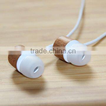 Cherry Wood-ear Remote Control Headphones Wire (white),Cherry Wood Earphone photo-4