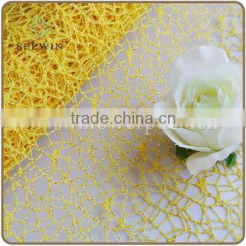 100 Polyester glitter mesh fabric