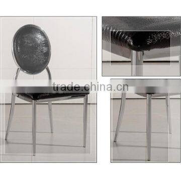 Cheap Round Back Stainless Steel Dining Chairs for Sale photo-5