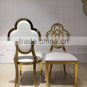 Modern Golden Wedding Chair Elegant Curves High Class Wedding Furniture photo-2