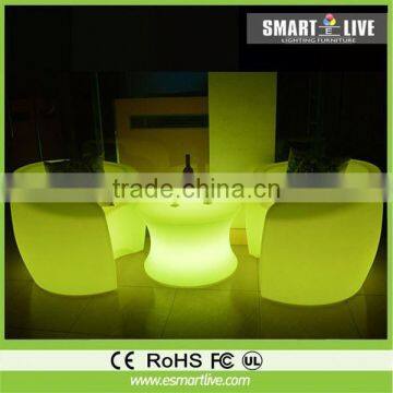 luminous led chairs with battery color change for nightclub hot product rf wireless touching led remote controller