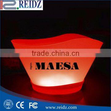 REIDZ Factory Hot Supply OEM Simple Shape 4 or 5 Bottle of Led Plastic Ice Bucket photo-2