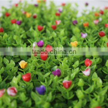 Colorful Artificail Eucalyptus Grass Mat Green Foliage Plants With Flowers photo-5