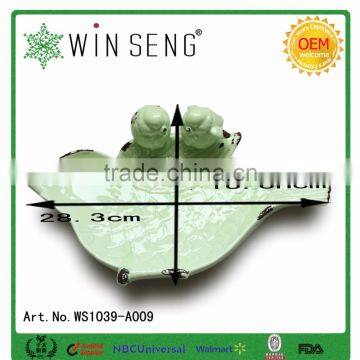 Garden Decor Bird Ceramic Bird Feeder, Soup Plate, Novelty photo-3