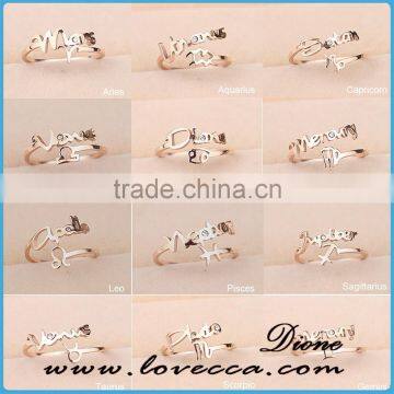 Fashion Stainless Steel Gold Ring Womens Weddings photo-5