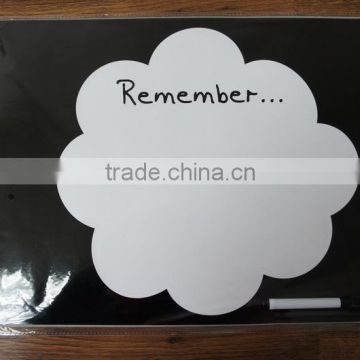 New Arrival Adhesive White Writing Board Wall Sticker Cloud Shape