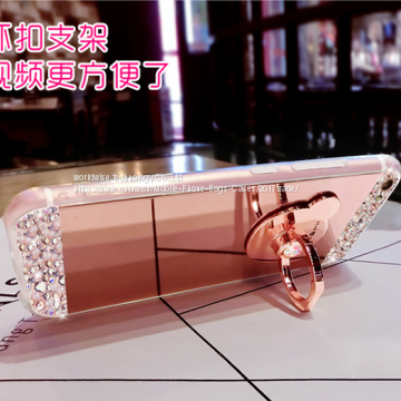 Mirror Surface Silicone Cell Phone Cover Case Diamond Mobile Phone Cases for IPhone7/7Plus/6/6s/6plus/6splus Soft Case photo-3