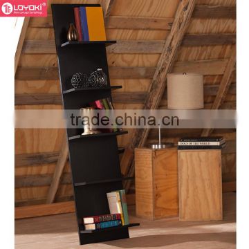 Leaning Ladder Shelf Book Stand 5-Tier Wall Storage Shelves Display bookshelf wholesale