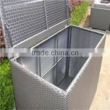 2015 large size outdoor rattan storage box