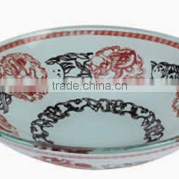 Classic design friut /candy/ ash plate/ High quality glass fruit bowl/ ashtray BHL-P24