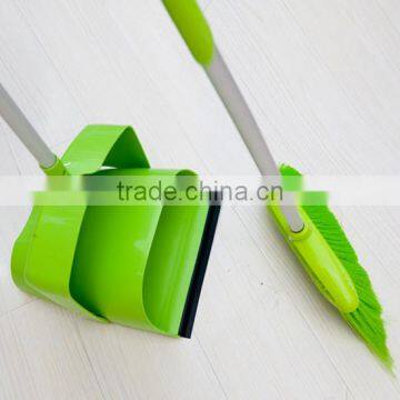 Demountable Plastic Broom Dustpan Cleaning Sets/long Handle Windproof Dustpan photo-2