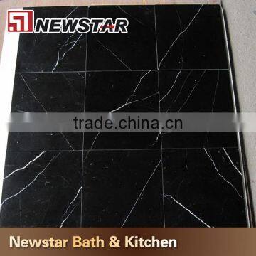 Newstar Popular Polished Nero Margiua Marble Slab Tile In Stock photo-4