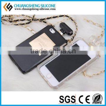 Luxury Diamond Rhinestone Perfume Bottle Case for IPhone 6 / 6 Plus/ 4 4S 5 5S for Samsung S4 Note 2/3 Mobile Phone Covers photo-3