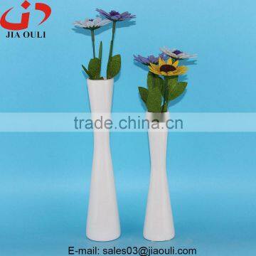 BSCI Audit Factory good sale tall and thin cheap ceramic vases for home decor