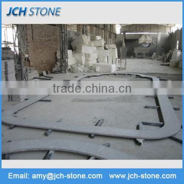 Hot sell custom design grey granite swimming pool edge tile