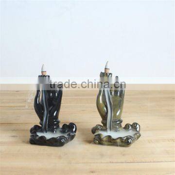 Home Decor Burner Buddhism Hand Backflow Incense Burner