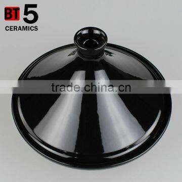 10" Black Color Custom Large Ceramic Tagine photo-4