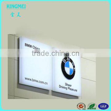 Single Sides Acrylic Light Box Crystal LED Light Box Hanging Signs Display