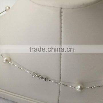 Modern Designs 8-9mm White Freshwater Pearl Necklace photo-5