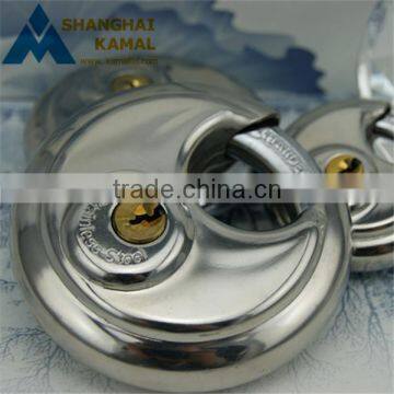 70MM Stainless Steel Disc Locksmith Padlock,round Stainless Steel Padlock,pad Locks photo-3