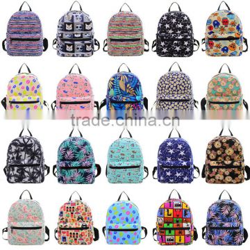 New 2017 Printing Bagpack kids Canvas Animal Backpacks Girl Cartoon Bag Cute Kids School Bags