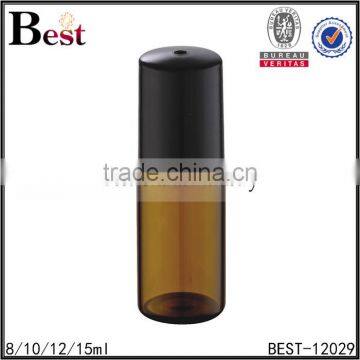 cosmetic perfume glass bottle roll on 8ml amber bottle glass with plastic roller ball bulk buy from china market manufacture