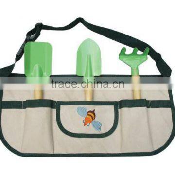 2016 hot sale!! new fashionalbe garden tool set in apron for kids and chrildren