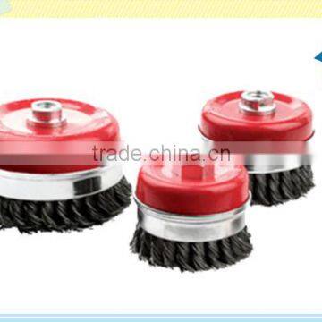 Twisted Knot Steel Wire Cup Brush for Welding Scar Removal photo-2