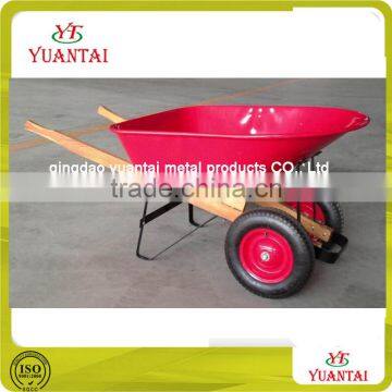 120 litre wood handle 220kg loading 2 wheels wheelbarrow WH9800