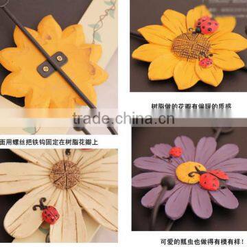 Creative Resin Wall Hook Home Decorative Wall Hook Flowers Wall Hook photo-2