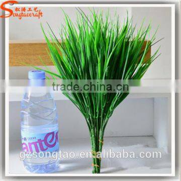 7-green Fork Artificial Plants Plastic Grass Bouquet Flower Shop Plant Decoration photo-4