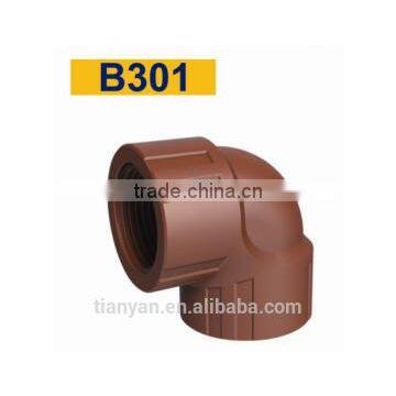 TY High Quality PP Threaded Pipes&fittings 90 DEGELBOW A Eco-friendly Cheap Price Full Size Factory Price List Discount photo-2