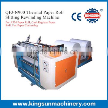 QFJ-N900 ATM Paper Roll and Fax Thermal Paper Roll Slitting Machine