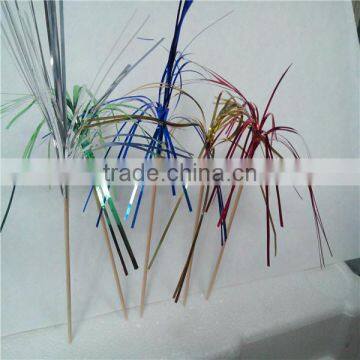 Cake Decorate Fancy Colorful Foil Palm Party Picks photo-6