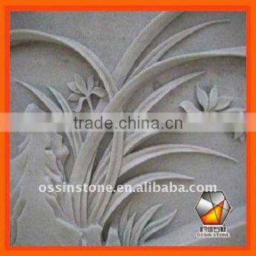 Popular Carved Natural Stone Decoration Wall Relief