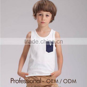 kids boy vest cotton tank top cool singlet