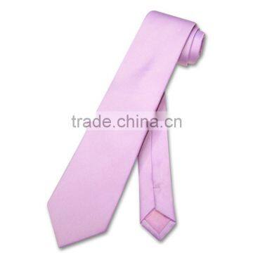 Italian silk polyester necktie solid color