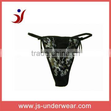 js-255 Competive price ladies sexy lingerie lace panty of black color