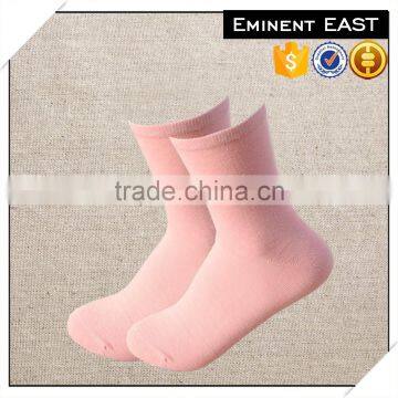 Solid Color Women Cotton Tube Socks Cushion Socks photo-3