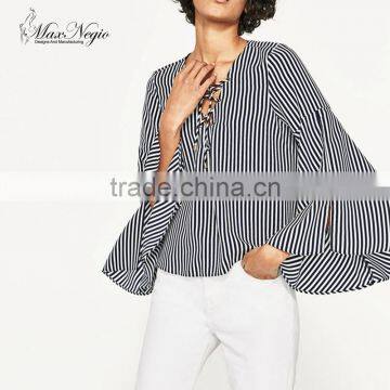 2017 top selling products MAXNEGIO latest fashion long top design blouse