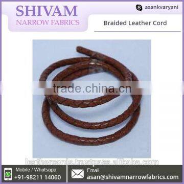 Fashion Braided Leather Cord