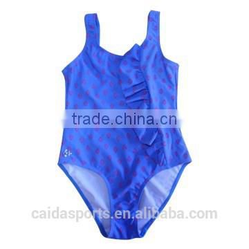 Blue baby one piece girl swimwear