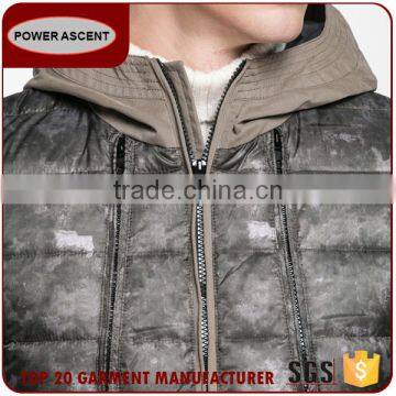 Top Sale Man Camo-Print Hoody Quilting Padded Jacket For Sale photo-5