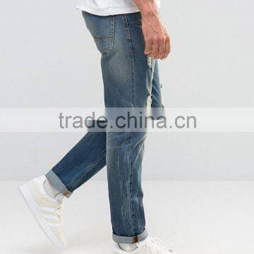 2016 New Style Mens Denim Jeans Fashion Skinny Distressed Jeans photo-4
