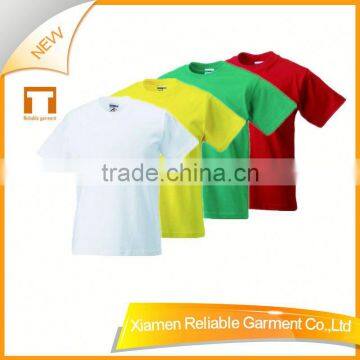 160GSM childrens plain white t shirts with good quality