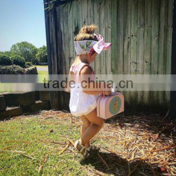 Kids Floral Prints Leotard Soft Textile Baby Romper Boutique Girl Bubble Romper Wholesale photo-3