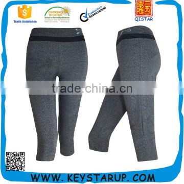 Cheap Sexy Girls Dark Grey Plain Quick Dry Wearing Yoga Pants