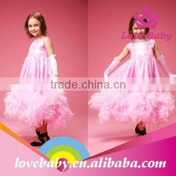 Wholesale 2015 New Stylish Boutique Feather Fairy Baby Girls Long Dress photo-2